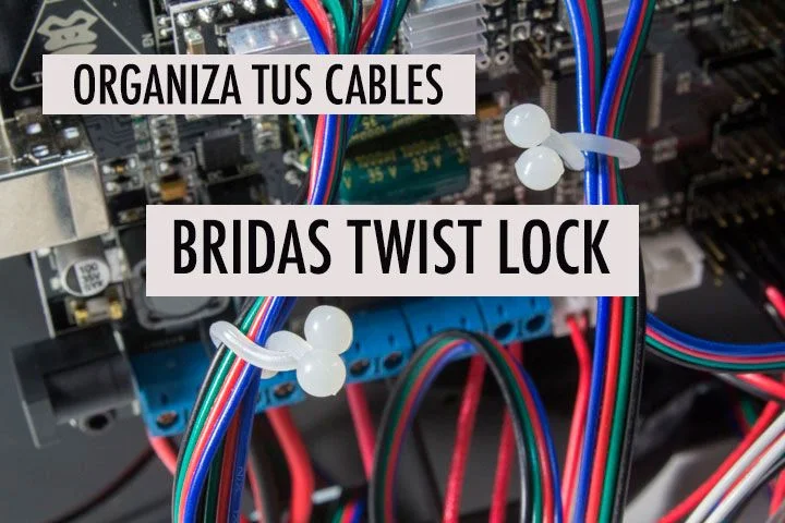 Bridas reutilizables twist lock para sujetar cables